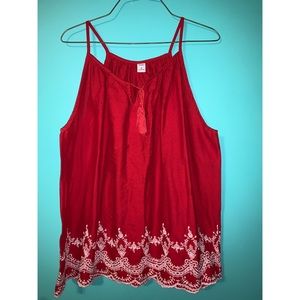 Old Navy Red Spaghetti Top